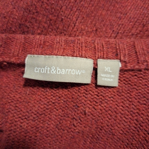 Croft&Barrow XL zip up sweater - Picture 7 of 7